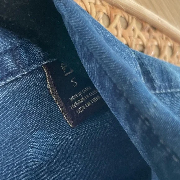 Scotch & Soda polka dot denim button down oxford - Picture 4 of 6